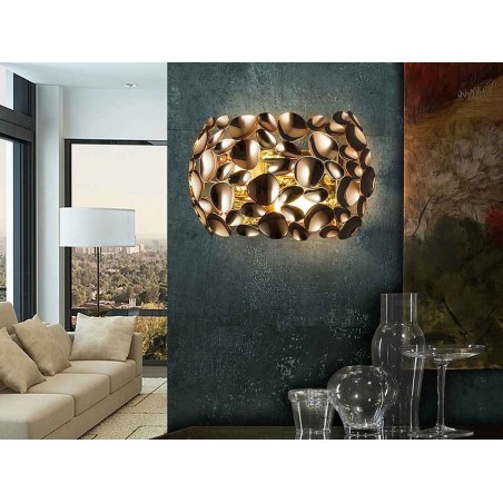 Schuller aplique Narisa oro rosa 2 luces