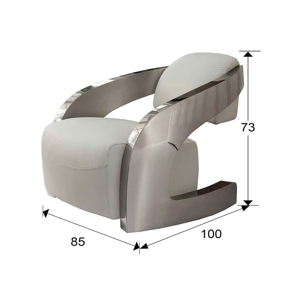 Sillon original acabado blanco modelo AMANDA de SCHULLER