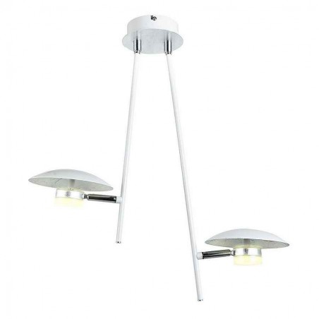 White 2-light led lamp FABRILAMP