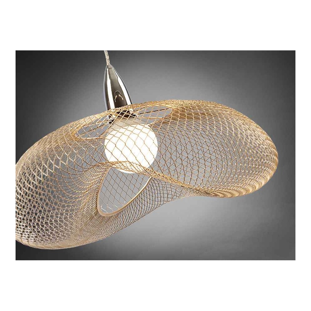 Lampara rejilla dorada modelo FORMA 1 luz SCHULLER