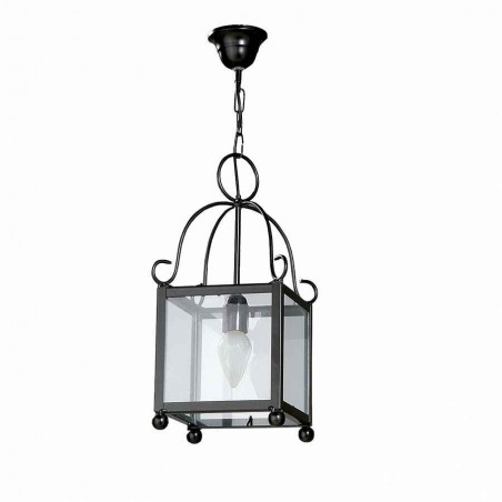 Farol Forja Monastero 1x27 43x18 Nero