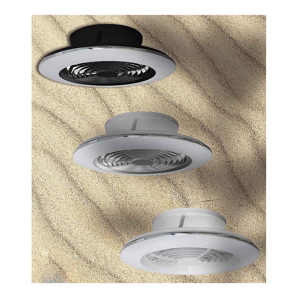 Ventilatore DC ALISIO MINI nero LED dimmabile