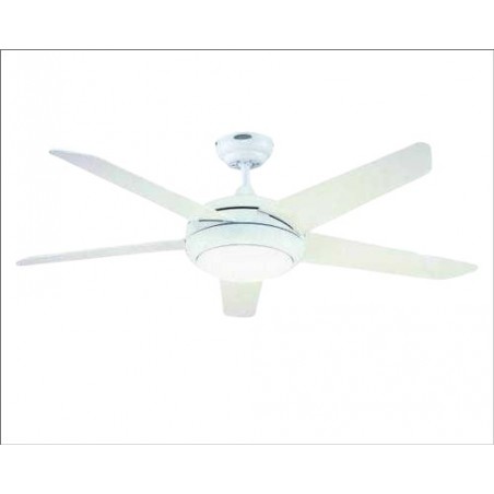 fan AC white led 132cm Includes reverse function remote control Akunadecor