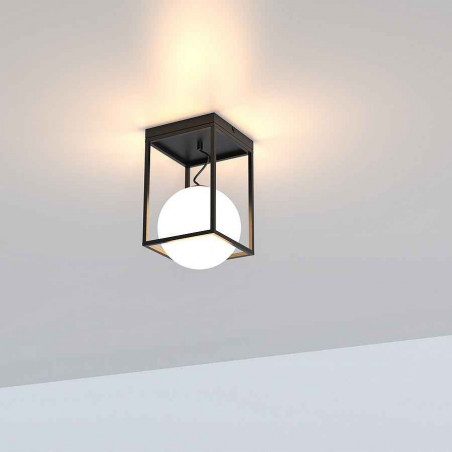 Lampada da soffitto per e27 modello DESIGUAL con MANTRA sferica tulipano