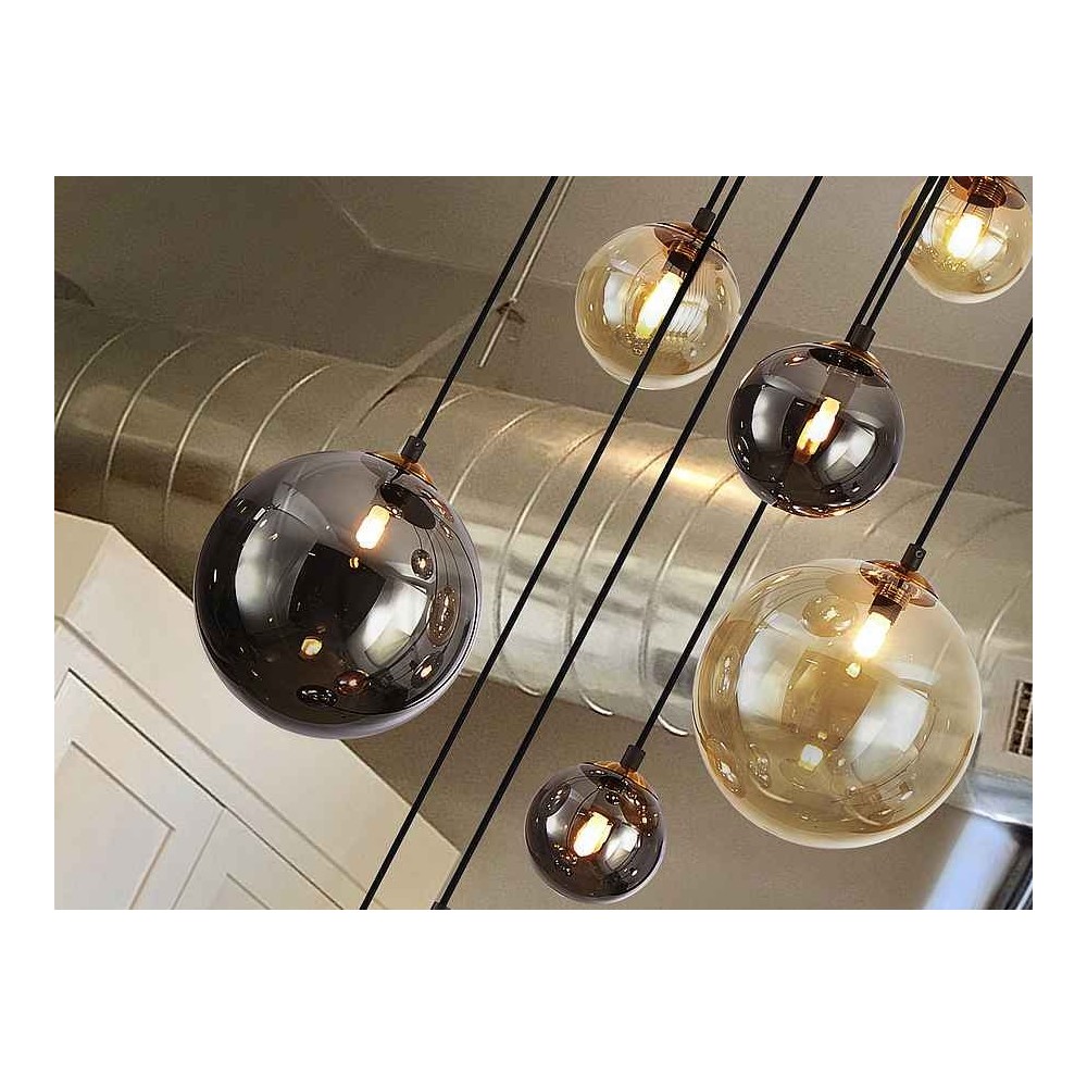 Circular 9-lighted Schuller black DARK model