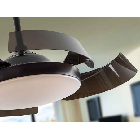 DC ENZO black LED integrated CCT adjustable remote control Schuller