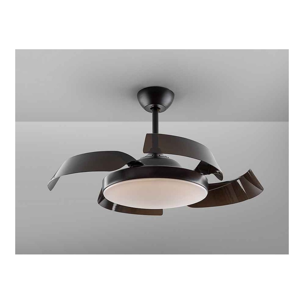 DC ENZO noir LED intégrée CCT télécommande réglable Schuller