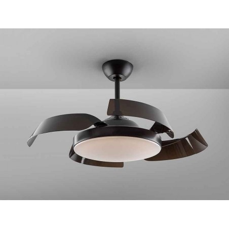DC ENZO noir LED intégrée CCT télécommande réglable Schuller