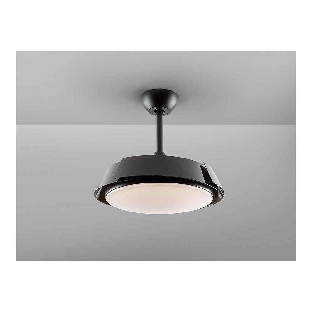 DC ENZO black LED integrated CCT adjustable remote control Schuller