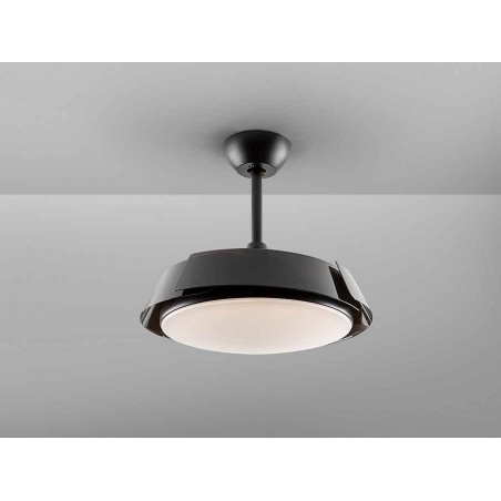 DC ENZO noir LED intégrée CCT télécommande réglable Schuller
