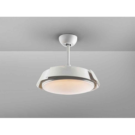 DC ENZO white led fan integrated CCT adjustable control Schuller