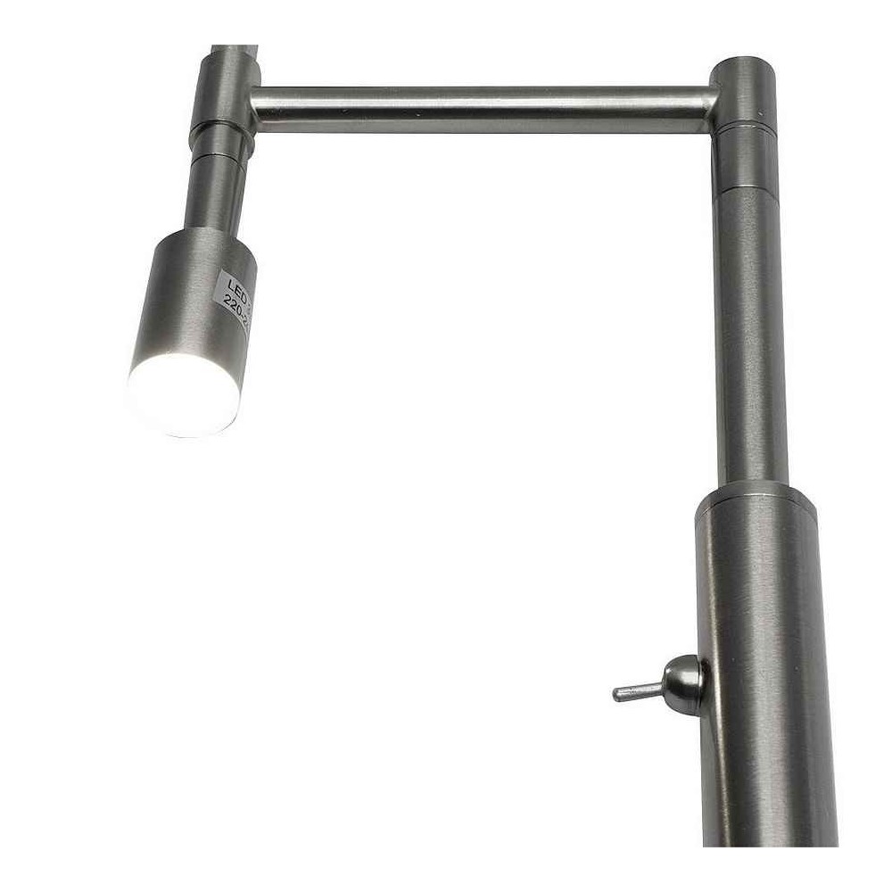 Centauri nickel floor lamp with reading point Fabrilamp