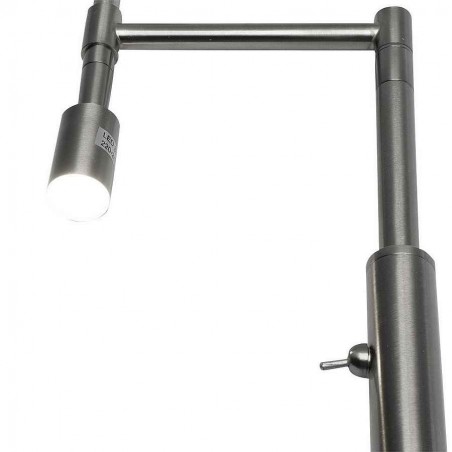 Centauri nickel floor lamp with reading point Fabrilamp