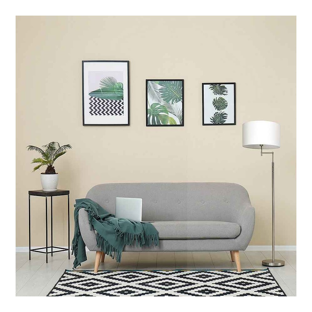 Centauri nickel floor lamp with reading point Fabrilamp
