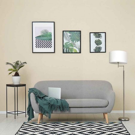 Centauri nickel floor lamp with reading point Fabrilamp
