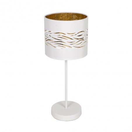 Supermesa blanc NIEBLA avec intérieur doré Fabrilamp