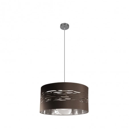 Pendente marrone modello NIEBLA 1 light FABRILAMP