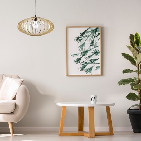 Pendente modello SAPELLI naturale 1 luce FABRILAMP