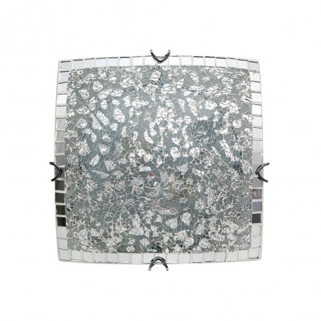 Plafon Square model Tenor mosaic Chrome FABRILAMP