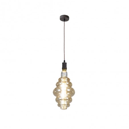 Pendente modello Loreto Brown con lampadina FABRILAMP