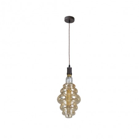 Pendente modello Loreto Brown con lampadina FABRILAMP