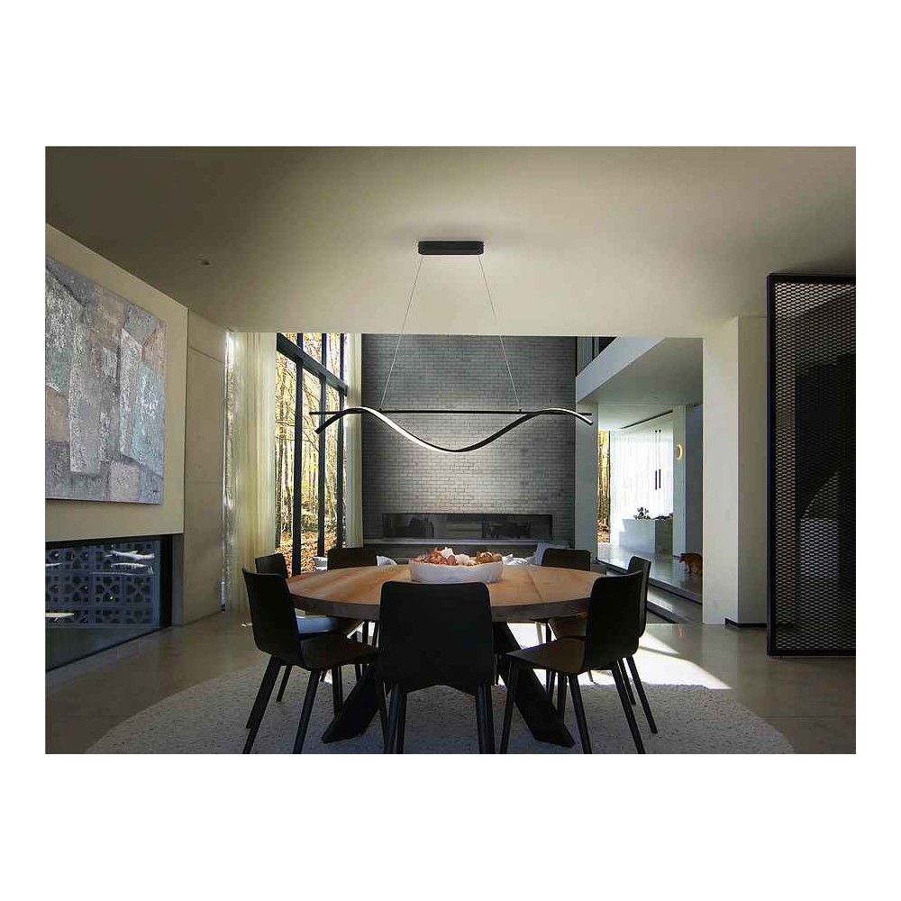 BOA linear led lamp black finish SCHULLER
