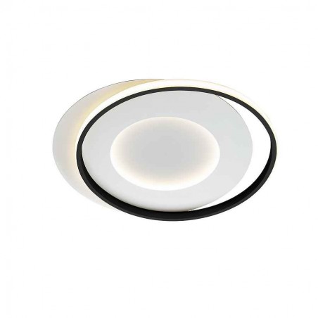 Plafon led modelo LIMBOS blanco con aro negro Schuller