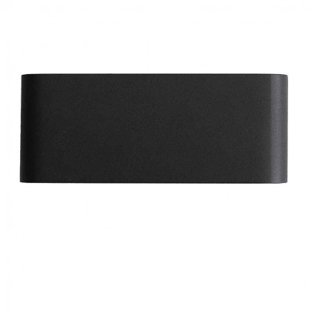Aplique led rectangular negro modelo MAYA 5w luz neutra