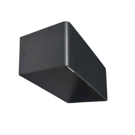 Aplique led rectangular negro modelo MAYA 5w luz neutra