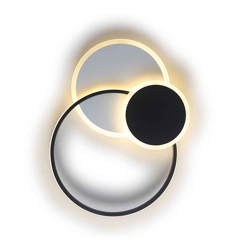Dimmerabile LED soffitto OCEAN nero connettività Mobile App