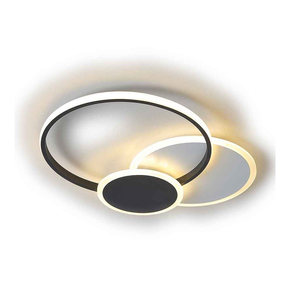 Plafon led dimable Connectivité noire OCEAN App mobile