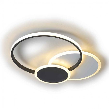 Plafon led dimable Connectivité noire OCEAN App mobile