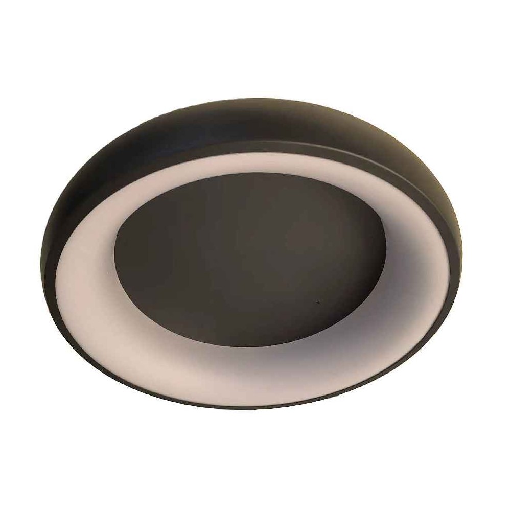 Soffitto LED nero PENI dimmerabile con telecomando