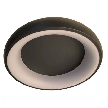 Plafon led dimable PENI noir avec télécommande