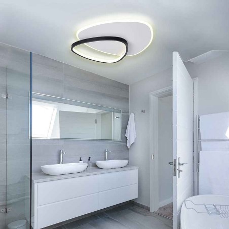 Plafon led dimable connectivité noire STAR App mobile