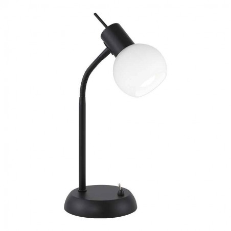 Matt black envelope lamp OPAL 1 light ALEMAR