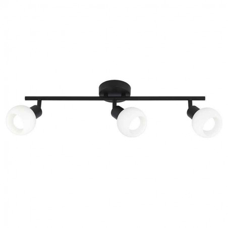 3-light black OPAL model with spherical tulips ALEMAR