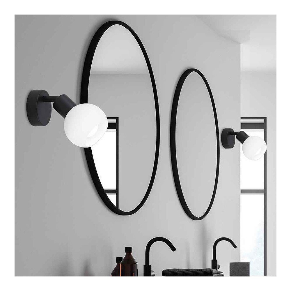 1 light black OPAL wall attachment ALEMAR