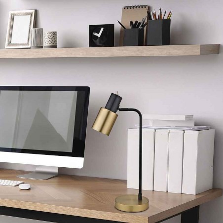 MAENA black overlay lamp 1 light ALEMAR