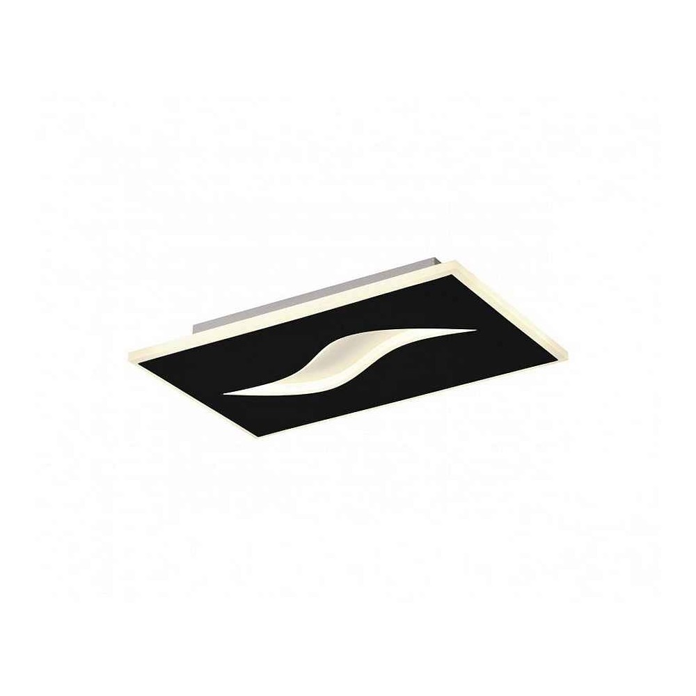 Plafon modelo AMIR rectangular negro led 22w ALEMAR