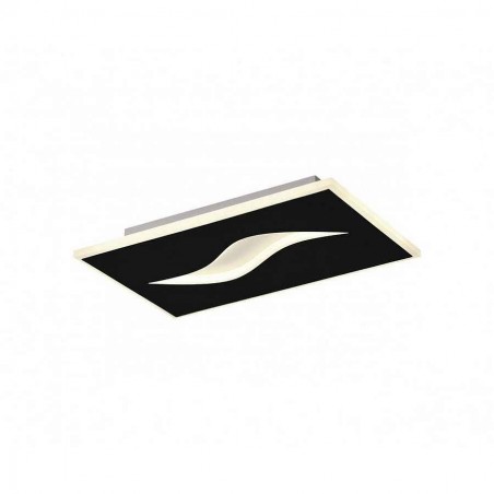 Plafon modelo AMIR rectangular negro led 22w ALEMAR