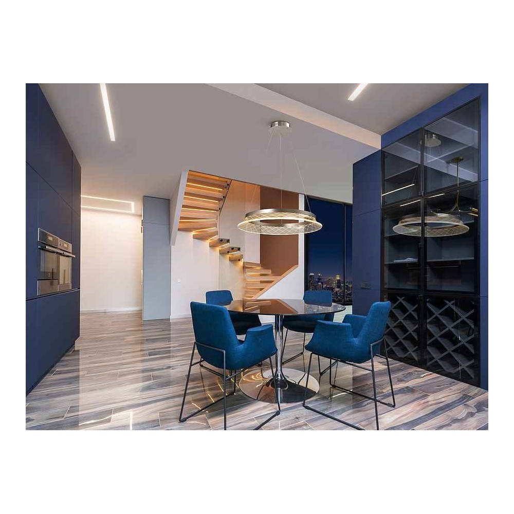 Pendentif LED chrome SENDRA SCHULLER