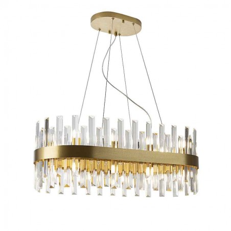 Lampara modelo GRACE ovalada de 20 luces  SCHULLER