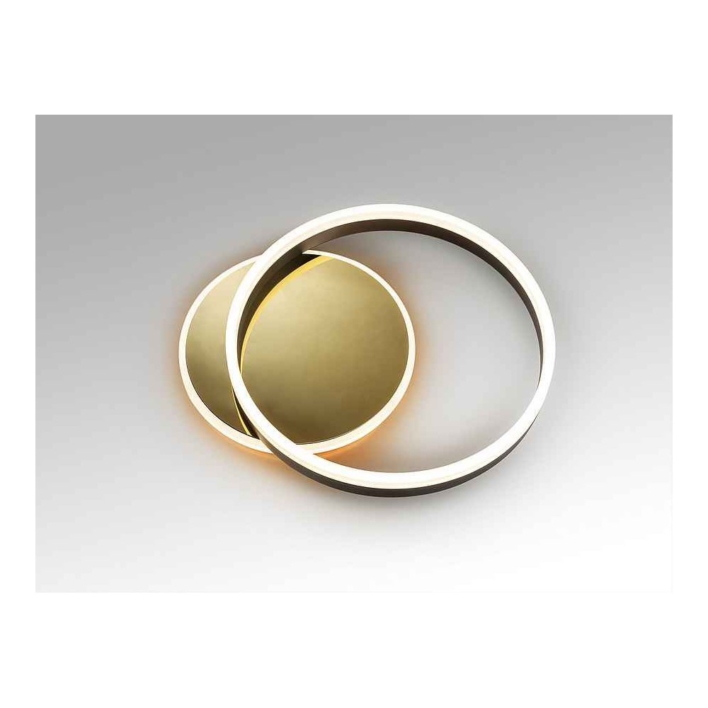Plafon-aplique modelo ORIEL dorado/negro SCHULLER