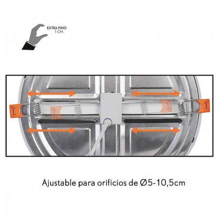 DOWNLIGHT 8w Blanco modelo Lejania  Empotrable FABRILAMP