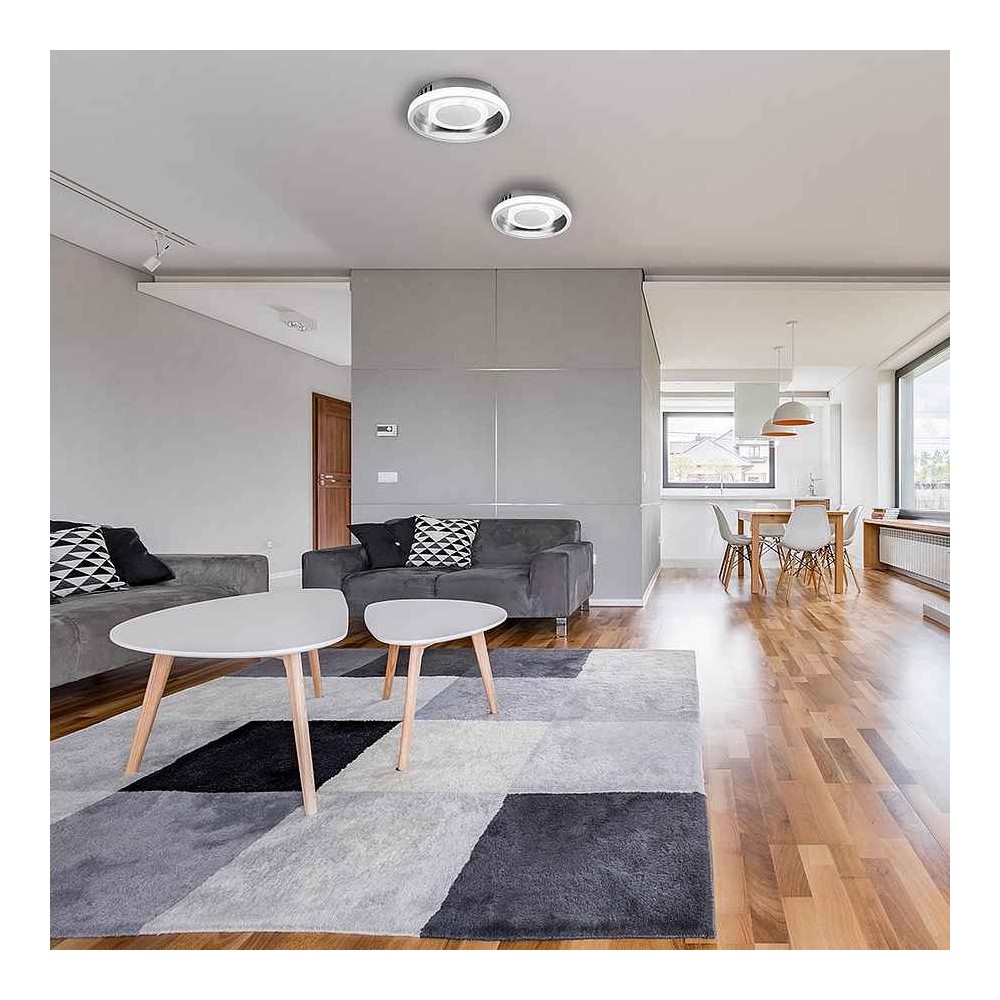 Soffitto con Light Color Memory modello ELMA FABRILAMP