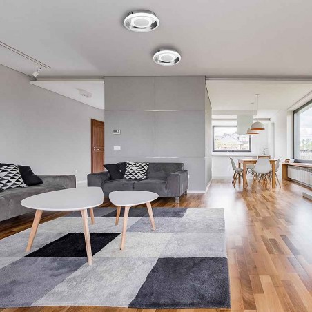 Soffitto con Light Color Memory modello ELMA FABRILAMP
