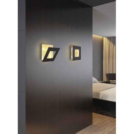 PLAFON DALIA alluminio finito in nero MANTRA