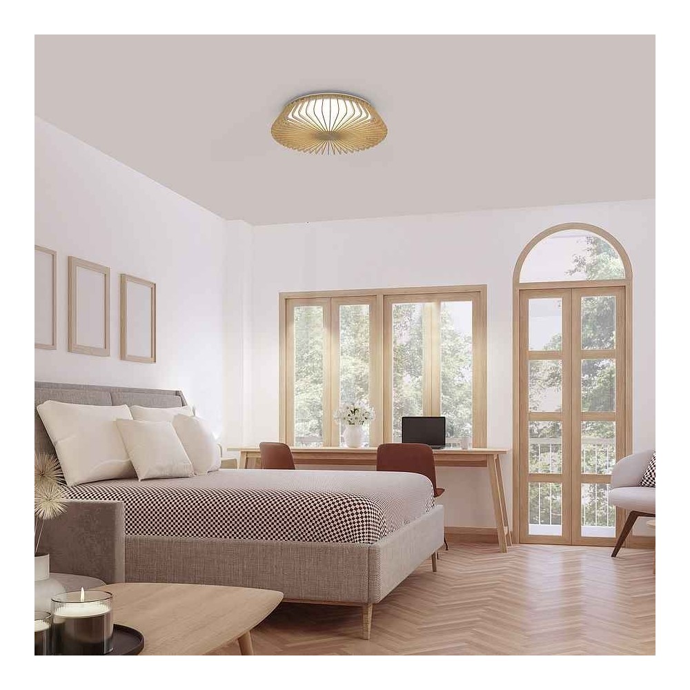 Black PLAFON Modèle HIMALAYA CEILING MANTRA avec télécommande