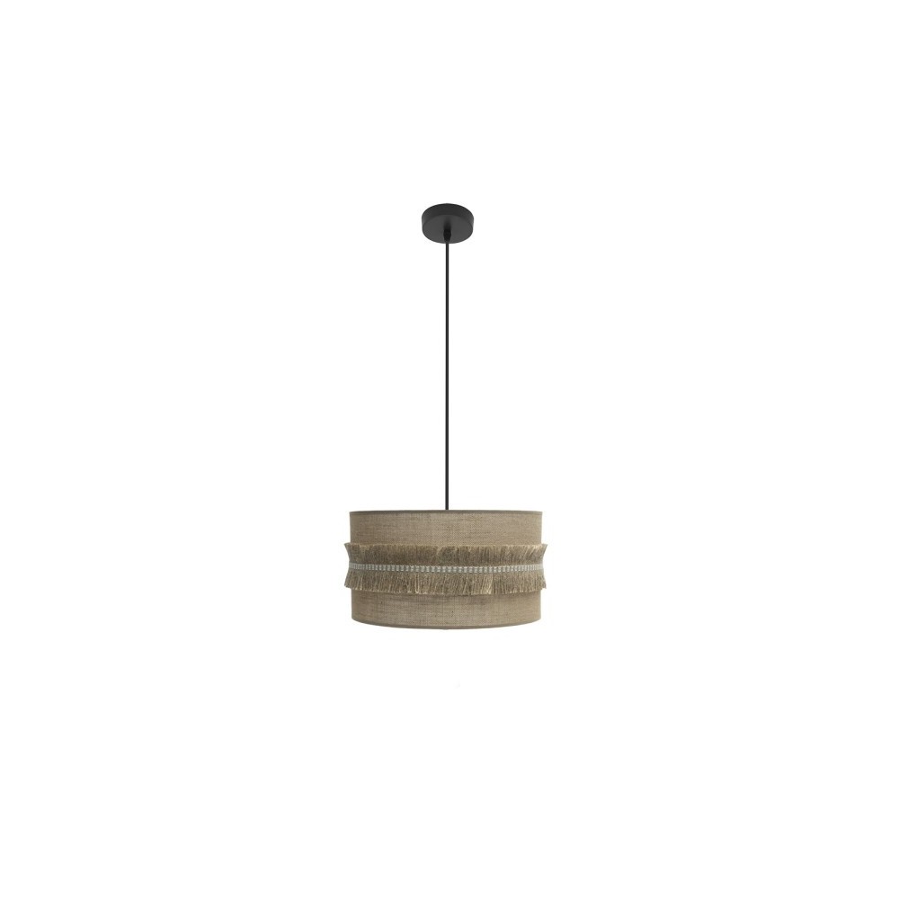 Kala 1xe27 noir/saco Regx40x40 Cm Pendentif